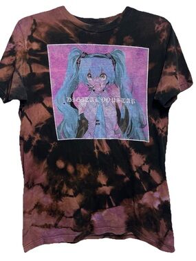 Hatsune Miku Diabolical Popstar T-Shirt Tye-Dye Size Medium